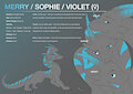 Commission - Merry / Sophie / Violet Character Sheet