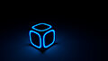 Glowing Cube by CarlFoxmarten