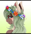 YCH: flower crown 01