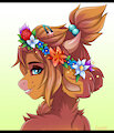 YCH: flower crown 02