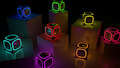 Glowing Cubes - wip1