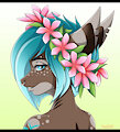 YCH: flower crown 03