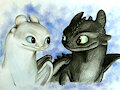 Toothless x Light fury by HamHam5