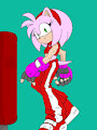 Boxercise Amy -COLORED- by TwilightA5LtheHedgehog