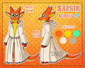 [Commission] Saphir Reference Sheet by Veemonsito