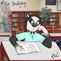 Ellie Studying by Matathesis