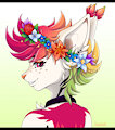 YCH: flower crown 05