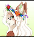 YCH: flower crown 06