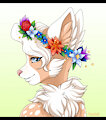 YCH: flower crown 07