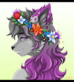 YCH: flower crown 08