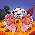 Buried in Leaves Paw Icons - For Sale - $15