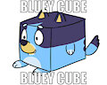 bluey cube