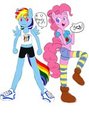 Lolidash and Lolipinkie pose by Fairhart