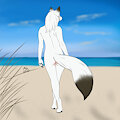 Vixen on the beach by Mearcu