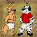 [Fanart] Dippy and Tom From S.S.D.D. [Super Duper Diaper Dawg]