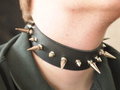 black spike collar