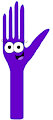 Purple Clay Hand