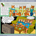 Ask My Characters - What's your favorite genre of TV show? by Micke