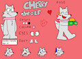 Reference sheet - Cherry Wolf by PizzaWolf