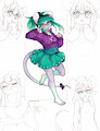 [CM] Luna Color Sketch Page by Malachyte