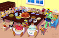 Ami's Thanksgiving Party -By warpwarp1929-