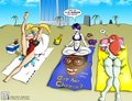 DC Bad Girls Relaxing at the Beach by MagicTowers
