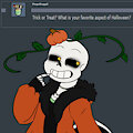 Ask Pumpkin Sans - Trick or Treat