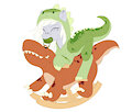 Dino riding dino(Daydreamed)