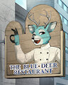 The Blue Deer Restaurant Sign by MviluUatusun