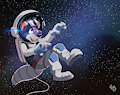 Raccoon in Space by pandapaco