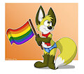 Gay Pride Foxxo by PhotonPhox