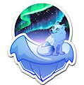 Patreon reward: Arctic Fox sticker