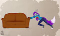 Commission: the darn couch by Mancoin