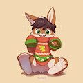 Flip's Xmas Sweater By pawstanoodle by FlipBunny