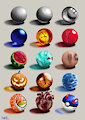 Texture spheres by Mimy92Sonadow