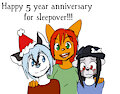 5 years sleepover! by Fiona