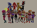 Sonic Girls and guys in 3D! clean version by IRASquirrelIRL