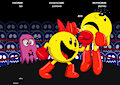 A Punching Surprise: Pac-man vs. Ms. Pac-man by Sarugetchu