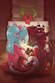 *YCH*_Hot coco and cuddles by Fuf