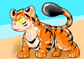 Pool toy of the tiger by daichi1982