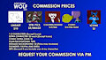 Commission prices 2021
