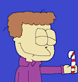 Jon Arbuckle with Candy Cane