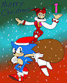 Sonic and Nights Christmas Card