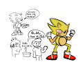 Mugi Draws Fleetway Super Sonic