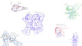Sword Art Online Sketch Dump 1 by DuskVivie