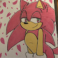 Pink sonic sakura blssom painting to sell by AngelofHapiness