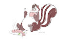 Fat Skunks Love Fish! By Dutch