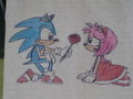 Sonic And Amy Rose by Linkgreen12