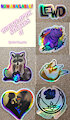 holographic stickers by MoonLitTreasures