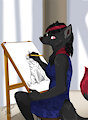Drawing the artist [Trade] by Vanillapuff